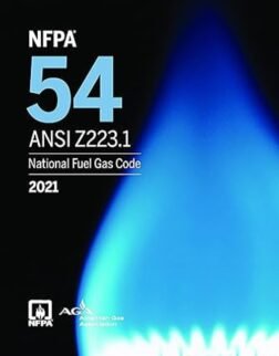 NFPA 54/ANSI Z223.1, National Fuel Gas Code 2021 Edition: ISBN 9781455926237