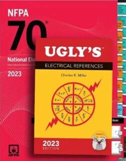 NFPA 70 National electrical code  2023 Paperback +2023 Ugly's Electrical Reference (Spiral) with INDEX Tabs