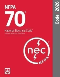NFPA 70, National Electrical Code NEC 2026 Edition Paperback ISBN: 978-1455932207