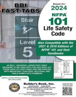 NFPA 101 Life Safety Code 2024 Edition BBI Fast Tabs, ISBN 9781622704125