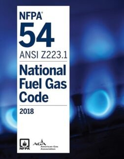 NFPA 54 ANSI Z223.1 National Fuel Gas Code 2018 Edition Book, ISBN 9781455916672