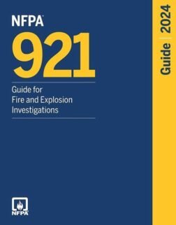 NFPA 921, Guide for Fire and Explosion Investigations (2024) Perfect Paperback ISBN: 9781455931255