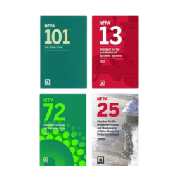 Ensure full-spectrum fire protection and life safety compliance with this curated NFPA Code Set, combining the most critical standards for sprinkler systems, fire alarms, system maintenance, and occupant safety. Trusted by fire protection engineers, inspectors, system designers, and facility managers, this set is a must-have for code compliance and project planning. Includes: NFPA 101 – Life Safety Code Comprehensive requirements for occupant safety, means of egress, fire prevention, and emergency planning across all occupancy types. NFPA 13 – Standard for the Installation of Sprinkler Systems The industry benchmark for fire sprinkler system design, installation, and acceptance testing. NFPA 72 – National Fire Alarm and Signaling Code Covers installation, performance, inspection, and maintenance of fire alarm and emergency communication systems. NFPA 25 – Standard for the Inspection, Testing, and Maintenance of Water-Based Fire Protection Systems Essential for ensuring ongoing reliability and compliance of sprinkler and standpipe systems. Ideal For: ✔️ Fire protection engineers ✔️ Code compliance officers ✔️ Alarm and sprinkler system contractors ✔️ Building owners and facility managers Why This Set? ✔️ Covers full fire protection system lifecycle—from design to maintenance ✔️ Supports compliance with NFPA, IBC, and AHJ requirements ✔️ Streamlines inspections, system planning, and safety audits NFPA Fire & Life Safety Code Set – NFPA 101, 13, 72 & 25