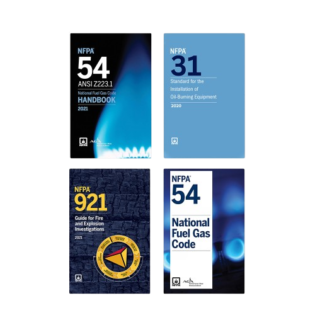 NFPA Fuel Gas & Fire Investigation Code Set – NFPA 54, NFPA 31, NFPA 921 + National Fuel Gas Code (Paperback)