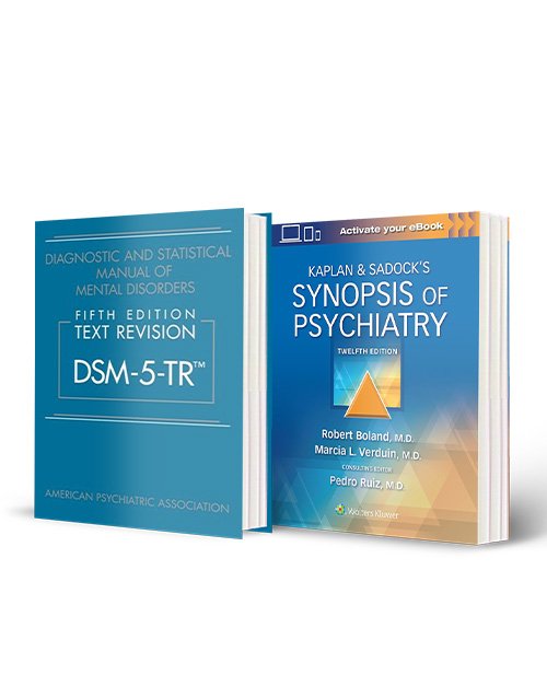 DSM-5-TR 5th Edition + Kaplan & Sadock’s Synopsis of Psychiatry 12th Edition Combo